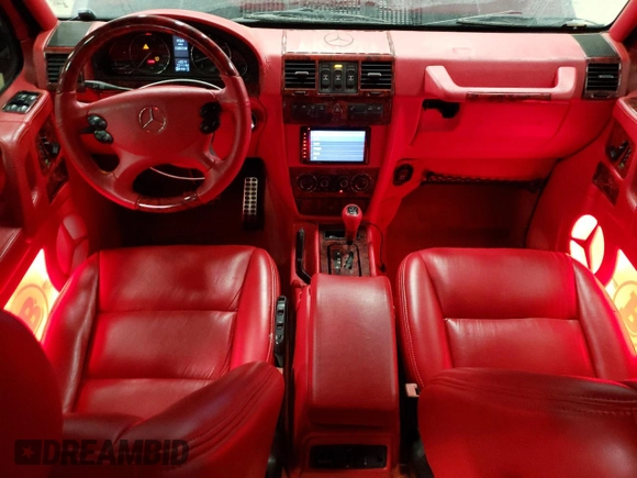 2008 Mercedes-Benz G-Class 5.0L with VIN WDCYR49E68X173677, listed as a Copart auction lot 43903035 with 128,210 mi miles and Clean Title. Bid and sale history available at carsss.com. Image 8.