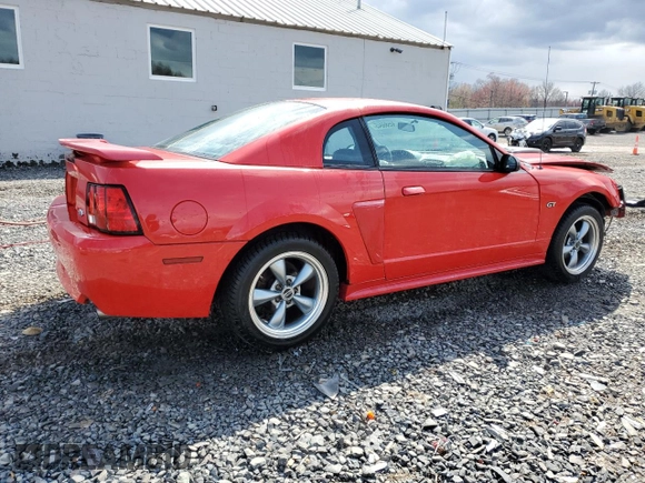 2003 Ford Mustang GT Deluxe with VIN 1FAFP42X83F355206, listed as a Copart auction lot 50586845 with 77,345 mi miles and Salvage Title. Bid and sale history available at carsss.com. Image 3.