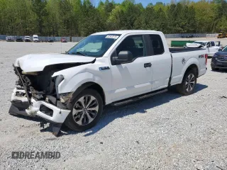 2019 Ford F-150 XL with VIN 1FTEX1CP8KFC01614, listed as a Copart auction lot 52543375 with 150,978 mi miles and Salvage title. Bid and sale history available at DreamBid. Image 1.
