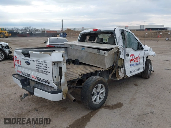 2018 Ford F-150 XL with VIN 1FTMF1CB7JKC69637, listed as a IAAI auction lot 41881356 with 1 mi miles. Bid and sale history available at carsss.com. Image 4.