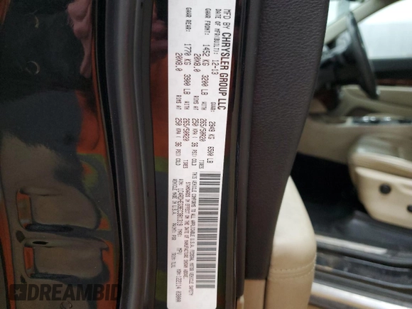 2014 Dodge Durango Citadel with VIN 1C4RDHEG9EC381319, listed as a Copart auction lot 42186505 with 174,104 mi miles and Salvage title. Bid and sale history available at DreamBid. Image 15.