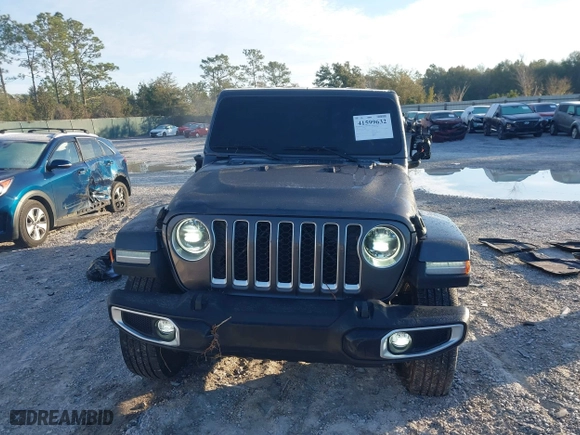2023 Jeep Gladiator Overland with VIN 1C6HJTFG1PL546604, listed as a IAAI auction lot 41599632 with 23,108 mi miles. Bid and sale history available at carsss.com. Image 13.
