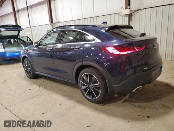 2024 Infiniti QX55 Essential with VIN 3PCAJ5KR9RF108982, listed as a Copart auction lot 47982205 with 8,285 mi miles and Salvage Title. Bid and sale history available at DreamBid. Image 2.