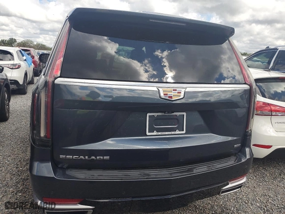 2021 Cadillac Escalade Premium Luxury with VIN 1GYS3CKL6MR218402, listed as a Copart auction lot 74196274 with 43,432 mi miles and Salvage Title. Bid and sale history available at carsss.com. Image 6.