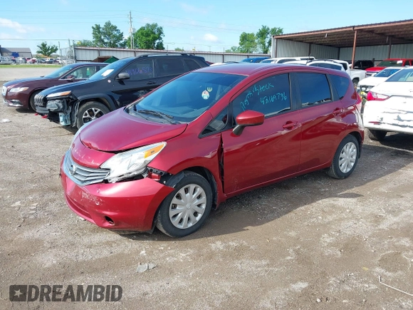 2016 Nissan Note SV with VIN 3N1CE2CP5GL380617, listed as a IAAI auction lot 42169736 with 56,116 mi miles and . Bid and sale history available at DreamBid. Image 2.