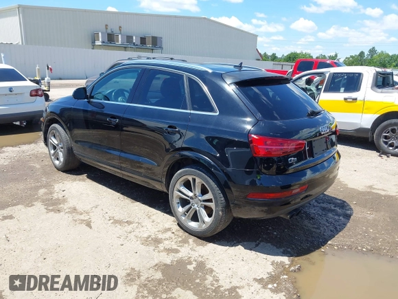 2016 Audi Q3 Premium Plus with VIN WA1BFCFS7GR002491, listed as a IAAI auction lot 42184078 with 161,186 mi miles and . Bid and sale history available at DreamBid. Image 3.