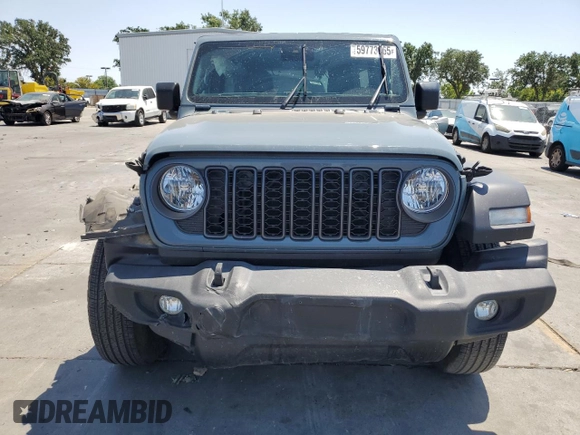 2024 Jeep Wrangler Sport S с VIN 1C4PJXDG9RW281804, выставлен на аукционе Copart как лот 59773665 с пробегом 21 994 миль миль и Списание • Salvage title. История ставок и продаж доступна на DreamBid. Изображение 5.