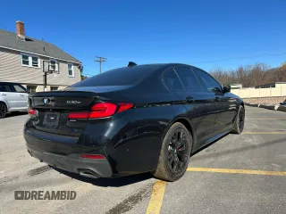 2021 BMW 5 Series 530e with VIN WBA13AG00MCG70580, listed as a Copart auction lot 48735115 with 74,628 mi miles and Clean Title. Bid and sale history available at carsss.com. Image 3.