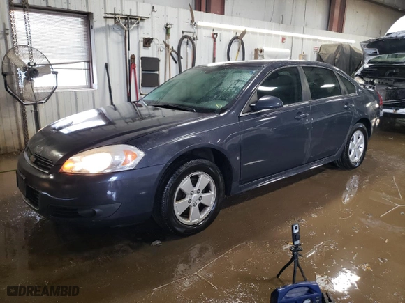 2009 Chevrolet Impala 3.5L LT with VIN 2G1WT57K291310585, listed as a Copart auction lot 46852515 with 130,068 mi miles and Salvage Title. Bid and sale history available at carsss.com. Image 1.