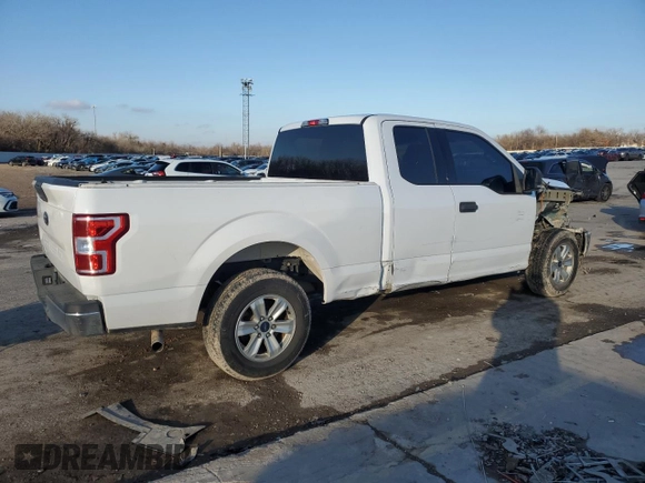2018 Ford F-150 XL with VIN 1FTEX1CB6JKE72097, listed as a Copart auction lot 43222435 with 0 mi miles and Salvage Title. Bid and sale history available at carsss.com. Image 3.