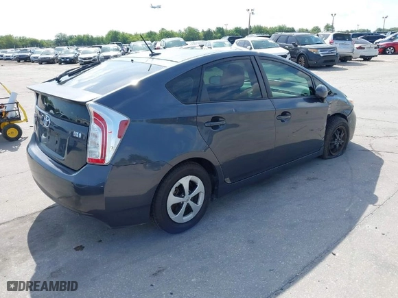 2012 Toyota Prius One with VIN JTDKN3DU4C1591831, listed as a IAAI auction lot 41918102 with 167,443 mi miles. Bid and sale history available at carsss.com. Image 4.