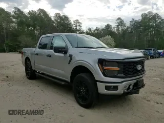 2024 Ford F-150 STX with VIN 1FTEW2LP8RKF13149, listed as a Copart auction lot 50226125 with 2,637 mi miles and Salvage Title. Bid and sale history available at carsss.com. Image 10.