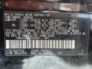 2006 Toyota RAV4 with VIN JTMZK33V465000489, listed as a Copart auction lot 52277755 with 294,074 mi miles and Salvage Title. Bid and sale history available at carsss.com. Image 13.