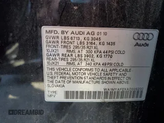 2010 Audi Q7 z VIN WA1MYAFEXAD005200, wystawiony jako Copart lot #50081265 z przebiegiem 103 221 mil mil oraz Szkoda całkowita • Salvage title. Historia ofert i sprzedaży dostępna na DreamBid. Obrazek 14.