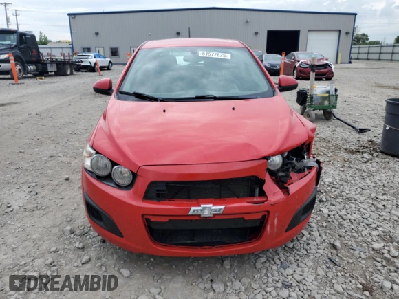 2015 Chevrolet Sonic LS with VIN 1G1JB6SH2F4156670, listed as a Copart auction lot 61572825 with 111,373 mi miles and Clean title. Bid and sale history available at DreamBid. Image 5.