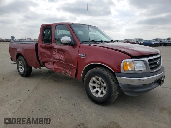 2002 Ford F-150 XL with VIN 1FTRX17W92KA57890, listed as a Copart auction lot 46894115 with 169,725 mi miles and Salvage Title. Bid and sale history available at carsss.com. Image 4.