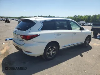 2017 Infiniti QX60 with VIN 5N1DL0MN6HC553949, listed as a Copart auction lot 52230465 with 107,277 mi miles and Salvage Title. Bid and sale history available at carsss.com. Image 3.