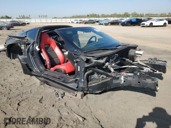 2017 Chevrolet Corvette Z06 1LZ with VIN 1G1YN2D64H5606942, listed as a Copart auction lot 68897834 with 0 mi miles and Salvage Title. Bid and sale history available at carsss.com. Image 4.