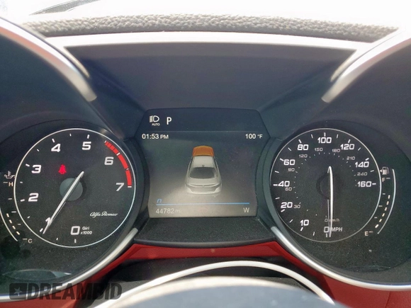 2021 Alfa Romeo Giulia Ti with VIN ZARFANBN7M7643882, listed as a Copart auction lot 59276115 with 44,782 mi miles and Salvage title. Bid and sale history available at DreamBid. Image 9.