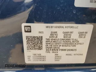 2021 GMC Sierra 3500HD AT4 z VIN 1GT49VEY9MF269605, wystawiony jako Copart lot #66775054 z przebiegiem 13 890 mil mil oraz Szkody całkowita. Historia ofert i sprzedaży dostępna na DreamBid. Obrazek 13.