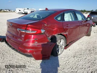2019 Ford Fusion Hybrid SEL with VIN 3FA6P0MU7KR257491, listed as a Copart auction lot 38746563 with 0 mi miles. Bid and sale history available at carsss.com. Image 3.