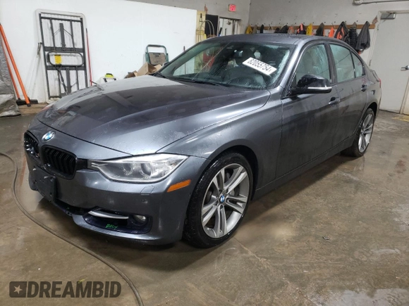 2013 BMW 3 Series 335i xDrive with VIN WBA3B9C53DF586227, listed as a Copart auction lot 82055754 with 161,371 mi miles and Salvage title. Bid and sale history available at DreamBid. Image 1.