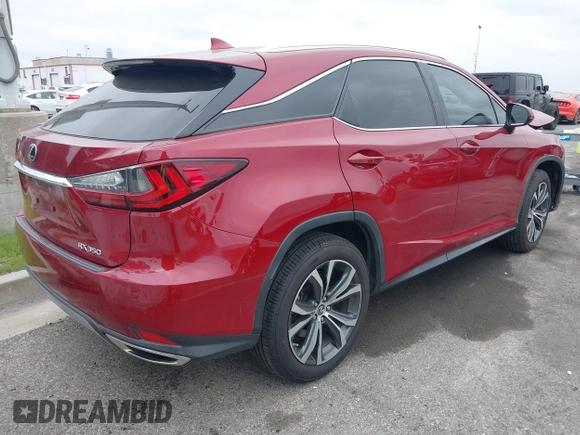 2020 Lexus RX with VIN 2T2HZMAA4LC151937, listed as a IAAI auction lot 41891611 with 39,401 mi miles. Bid and sale history available at carsss.com. Image 4.