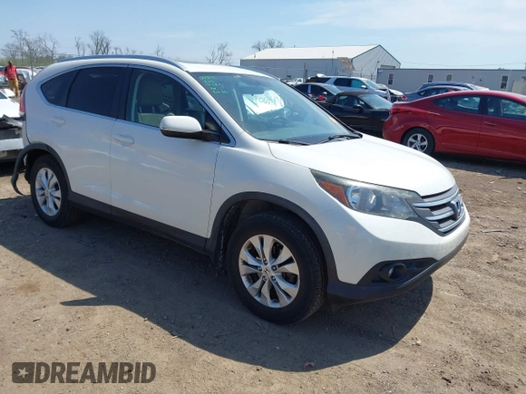2014 Honda CR-V EX-L with VIN 5J6RM4H7XEL055141, listed as a IAAI auction lot 42074009 with 127,777 mi miles. Bid and sale history available at carsss.com. Image 1.