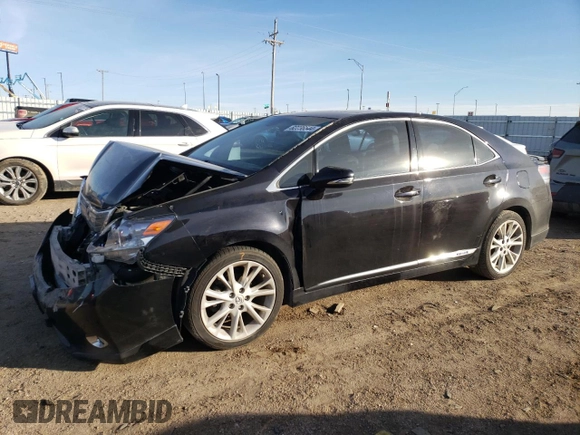 2010 Lexus HS 250h with VIN JTHBB1BA1A2023807, listed as a Copart auction lot 82236544 with Not Provided miles and Salvage Title. Bid and sale history available at DreamBid. Image 1.