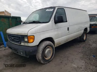 2005 Ford Econoline Cargo with VIN 1FTNE24W65HA27665, listed as a Copart auction lot 43280475 with Not Provided miles and Clean Title. Bid and sale history available at carsss.com. Image 1.