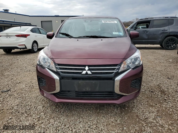 2024 Mitsubishi Mirage G4 ES with VIN ML32FUFJ4RHF00763, listed as a Copart auction lot 52676475 with 37,606 mi miles and Salvage Title. Bid and sale history available at carsss.com. Image 5.