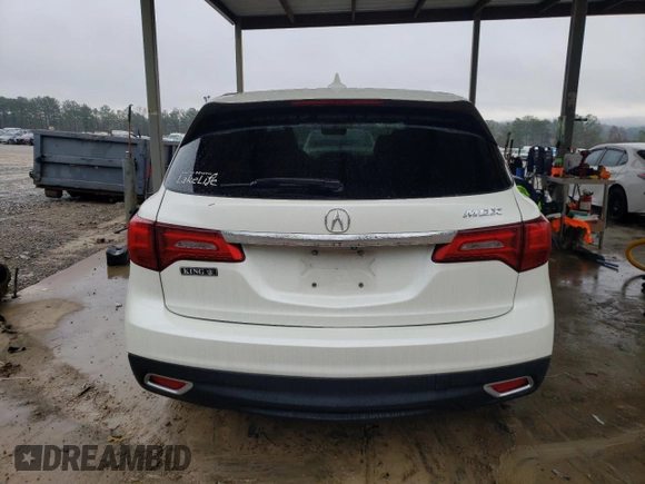 2016 Acura MDX with VIN 5FRYD3H27GB013997, listed as a Copart auction lot 82675154 with 97,776 mi miles and Salvage Title. Bid and sale history available at carsss.com. Image 6.