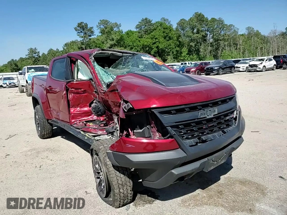 2020 Chevrolet Colorado 4WD ZR2 with VIN 1GCGTEENXL1201197, listed as a Copart auction lot 53338745 with Not provided miles and Salvage title. Bid and sale history available at DreamBid. Image 10.