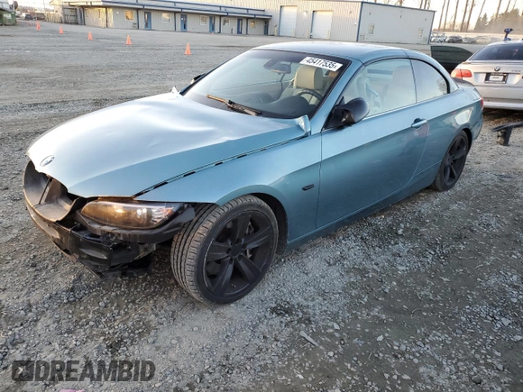 2008 BMW 3 Series 335i with VIN WBAWL73528PX51778, listed as a Copart auction lot 45417535 with 82,553 mi miles and Salvage Title. Bid and sale history available at carsss.com. Image 1.