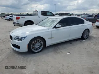 2015 BMW 7 Series 750Li xDrive with VIN WBAYF8C57FD655178, listed as a Copart auction lot 56432465 with 70,541 mi miles and Salvage title. Bid and sale history available at DreamBid. Image 1.
