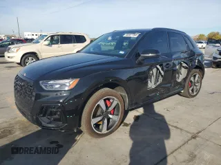 2024 Audi Q5 S line Premium Plus with VIN WA1EABFY5R2036077, listed as a Copart auction lot 80587784 with 6,047 mi miles and Salvage Title. Bid and sale history available at DreamBid. Image 1.