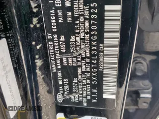 2019 Kia Optima LX with VIN 5XXGT4L3XKG307325, listed as a Copart auction lot 51004105 with 141,259 mi miles and Salvage Title. Bid and sale history available at DreamBid. Image 13.