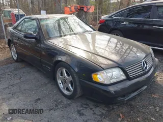 2000 Mercedes-Benz SL-Class with VIN WDBFA68F4YF191528, listed as a IAAI auction lot 41775425 with 86,654 mi miles. Bid and sale history available at carsss.com. Image 1.