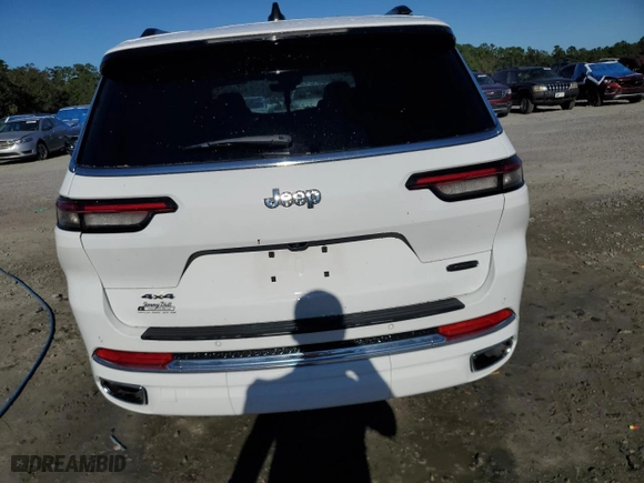 2023 Jeep Grand Cherokee L Overland with VIN 1C4RJKDG6P8762946, listed as a Copart auction lot 75748174 with 13,171 mi miles and Salvage Title. Bid and sale history available at carsss.com. Image 6.