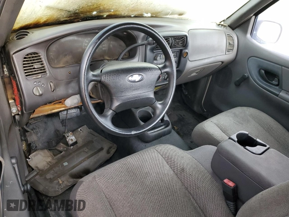 2002 Ford Ranger XL with VIN 1FTYR14V02PB34585, listed as a Copart auction lot 57350655 with 75,127 mi miles and Salvage title. Bid and sale history available at DreamBid. Image 8.