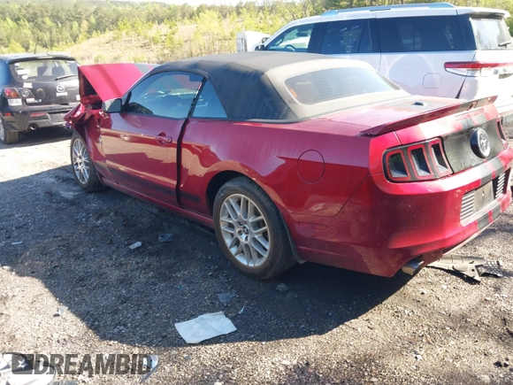 2014 Ford Mustang V6 with VIN 1ZVBP8EM0E5276555, listed as a IAAI auction lot 41995485 with 77,141 mi miles. Bid and sale history available at carsss.com. Image 3.