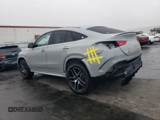 2024 Mercedes-Benz GLE 53 AMG with VIN 4JGFD6BB4RB249768, listed as a Copart auction lot 72253274 with 85 mi miles and Salvage title. Bid and sale history available at DreamBid. Image 2.