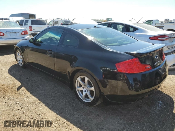 2006 Infiniti G35 Coupe with VIN JNKCV54EX6M715644, listed as a Copart auction lot 69753754 with 134,445 mi miles and Salvage Title. Bid and sale history available at carsss.com. Image 2.