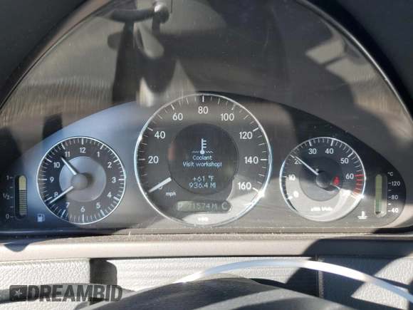 2005 Mercedes-Benz CLK 320 with VIN WDBTK65G45T045124, listed as a Copart auction lot 81193874 with 71,574 mi miles and Salvage Title. Bid and sale history available at DreamBid. Image 9.