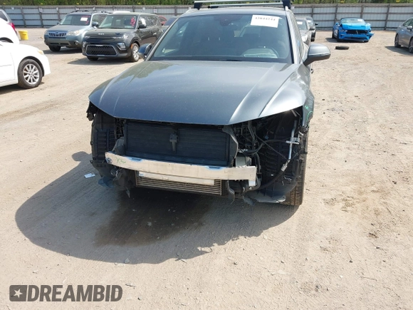 2022 Audi Q5 S line Premium Plus with VIN WA1EAAFY8N2001294, listed as a IAAI auction lot 42044244 with 56,967 mi miles and . Bid and sale history available at DreamBid. Image 6.