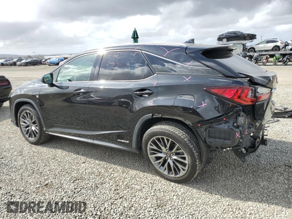 2019 Lexus RX with VIN 2T2BGMCA1KC032802, listed as a Copart auction lot 44611145 with 101,391 mi miles and Salvage Title. Bid and sale history available at carsss.com. Image 2.