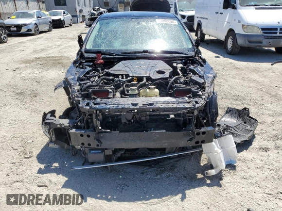 2019 Infiniti Q50 Luxe with VIN JN1EV7AR6KM590975, listed as a Copart auction lot 52868085 with 54,935 mi miles and Non repairable. Bid and sale history available at DreamBid. Image 5.