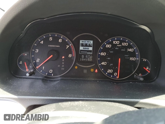 2007 Acura TSX Navi with VIN JH4CL96907C020514, listed as a Copart auction lot 62592535 with 184,157 mi miles and Clean title. Bid and sale history available at DreamBid. Image 9.