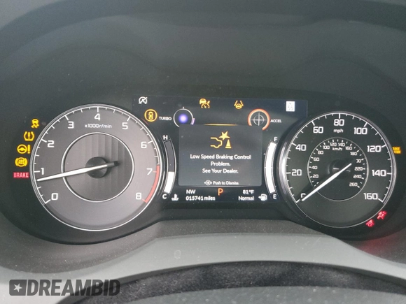 2023 Acura RDX Technology with VIN 5J8TC1H54PL000023, listed as a Copart auction lot 51010115 with 15,741 mi miles and Salvage title. Bid and sale history available at DreamBid. Image 9.
