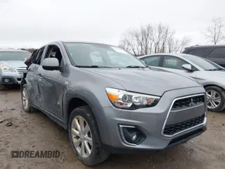2014 Mitsubishi Outlander Sport SE with VIN 4A4AR4AU6EE005449, listed as a IAAI auction lot 41890447 with 87,396 mi miles. Bid and sale history available at carsss.com. Image 1.